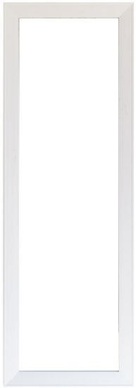 מראת תליה דגם אמי 110X40 ס''מ בעלת מסגרת בגוון לבן - Star Shop