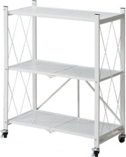 ארגונית 3 מדפים מתקפלת Bpatent - צבע לבן