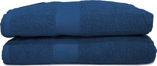 2 מגבות XL גוף 100% כותנה 90X140 ס''מ דגם Classic מבית Homestyle צבע כחול כהה