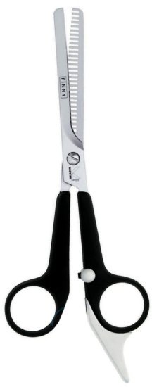 מספריים מקצועיים לדילול שיער 15 ס''מ 30 שיניים דגם Finny T-Hair מבית Kretzer Solingen - צבע שחור