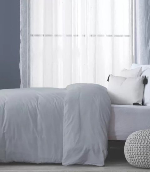 ציפה לשמיכת יחיד ג'רסי 100% כותנה 150x200 ס''מ מבית Homestyle - אפור בהיר