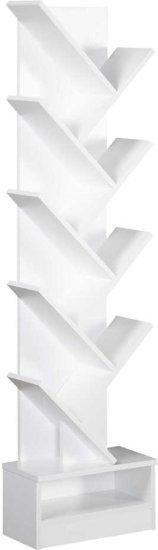 ארגונית לספרים בעיצוב מיוחד מבית Ramos - צבע לבן