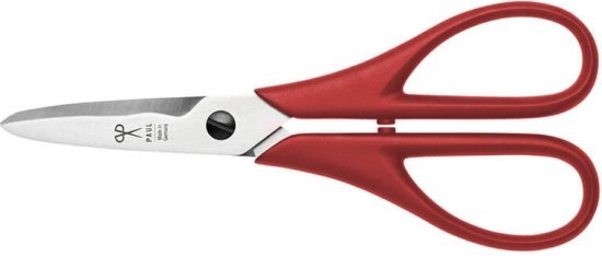 מספריים מקצועיים לחיתוך עשבי תיבול באורך 197 מ''מ Paul - צבע אדום