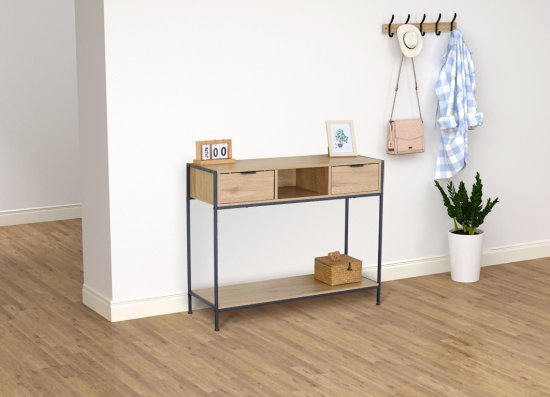 קונסולה 100 ס''מ דגם Omer מבית Star Shop - צבע עץ אלון