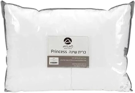 כרית שינה 100% מיקרופייבר 50x70 ס''מ Arad Textile - דגם פרינסס - צבע לבן