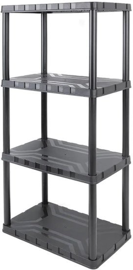 כוננית פלסטיק 4 מדפים עד 30 ק''ג למדף Tactix