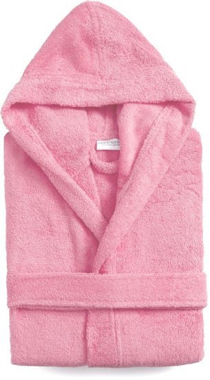 חלוקי רחצה לילדים 100% כותנה לגילאי 4-6 מבית Homestyle - ורוד בהיר