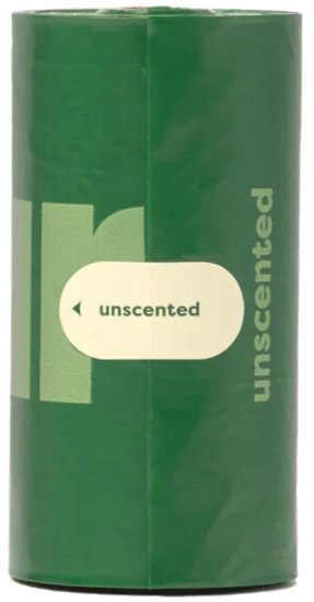 גליל שקיות בודד ללא בישום לאיסוף צואת כלבים מבית Earth Rated - סה''כ 15 יחידות