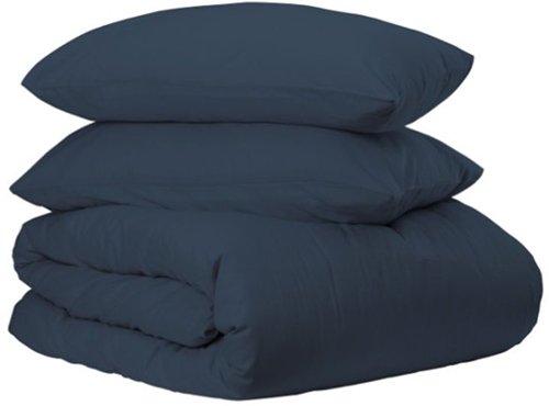 סט מצעים חלקי ג'רסי 100% כותנה 120x200 ס''מ מבית Homestyle - כחול נייבי