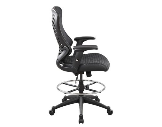 כסא מעבדה ארגונומי ואורתופדי מתכוונן דגם Tower מבית Fizzio - צבע שחור