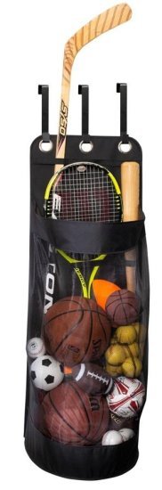 סל אחסון נתלה על הדלת לכדורים ומשחקים Honey Can Do