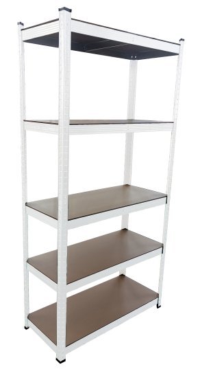 כוננית מתכת פרימיום 5 מדפים PROXEN 322-GSS2 - צבע לבן