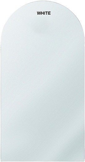 מראת תלייה חצי אובלית מסגרת מתכת דקה בגוון לבן 60x180 ס''מ מבית Star Shop