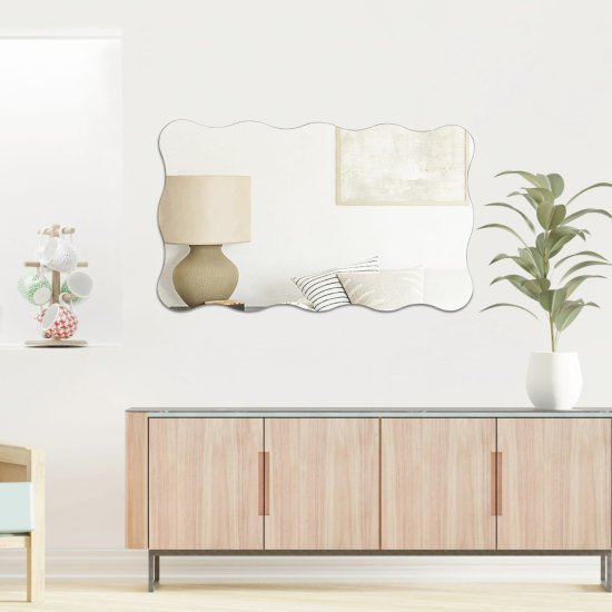 מראת תלייה מלבנית מסולסלת ללא מסגרת 60x80 ס''מ מבית Star Shop