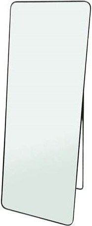 מראת גוף סטנד בצורה מלבנית מסגרת מתכת בגוון שחור 160x60 ס''מ מבית Star Shop