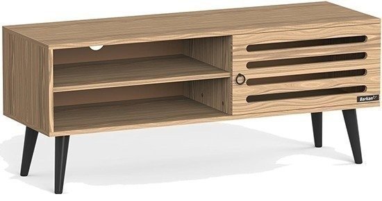 מזנון טלוויזיה עם 3 תאי איחסון 120 ס''מ דגם רון מבית Barkan