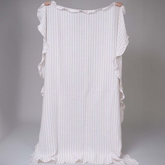 שמיכת קיץ טטרה 100% כותנה 150x200 ס''מ דגם Urban מבית Vardinon - לבן ורוד