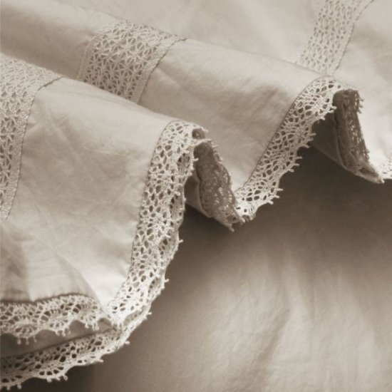 סדין פרקל 100% כותנה למיטה בגודל 90x200 ס''מ מבית Vardinon - בז'