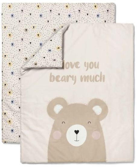 סט מצעים 2 חלקים 100% כותנה 70x140 ס''מ Vardinon - דגם Beary