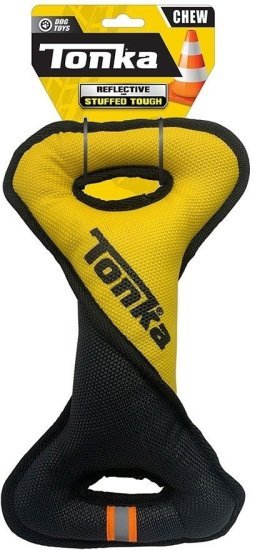 חבל כדור צמיג לכלב מבית Hasbro - Tonka Dog Toys - שחור / צהוב