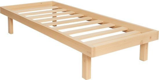 בסיס למיטת יחיד עם מסגרת מעץ אורן King Comfort בגודל 80x200 ס''מ