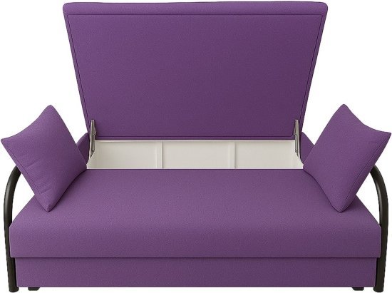 ספה נפתחת עם ארגז מצעים דגם שיר King Comfort - צבע סגול