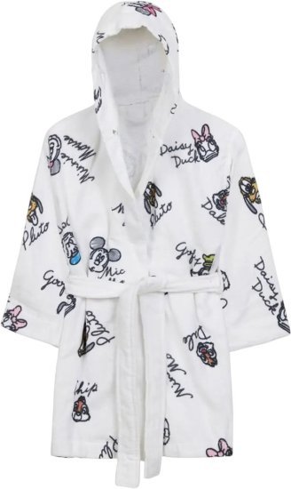 חלוקי רחצה לילדים 100% כותנה לגילאי 8-10 מבית Homestyle - מיקי מאוס גרפיטי