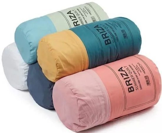 שמיכת מזגן (קיצית) זוגית 200x220 ס''מ דגם Briza מבית Homestyle - צבע ירוק בהיר