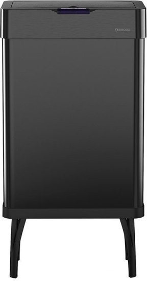 פח אשפה חשמלי 60 ליטר על רגליים מבית Biroox - צבע שחור