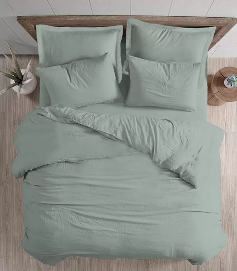 ציפה לשמיכת יחיד 100% כותנה 150x200 ס''מ סדרת Mix And Match מבית Homestyle - ירוק בהיר