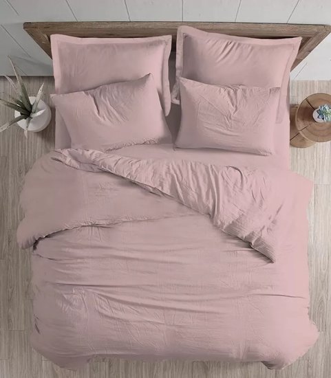 ציפה לשמיכה זוגית 100% כותנה 200x220 ס''מ סדרת Mix And Match מבית Homestyle - ורוד