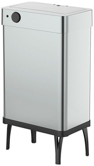 פח אשפה חשמלי 60 ליטר על רגליים מבית Biroox - צבע כסוף