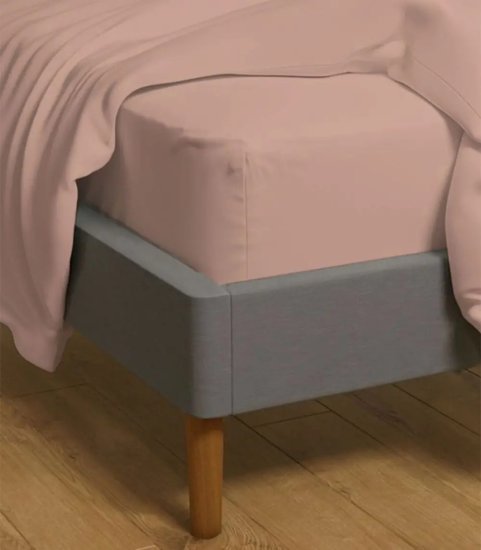 סדין 100% כותנה למיטה בגודל 90x200 ס''מ סדרת Mix And Match מבית Homestyle - ורוד