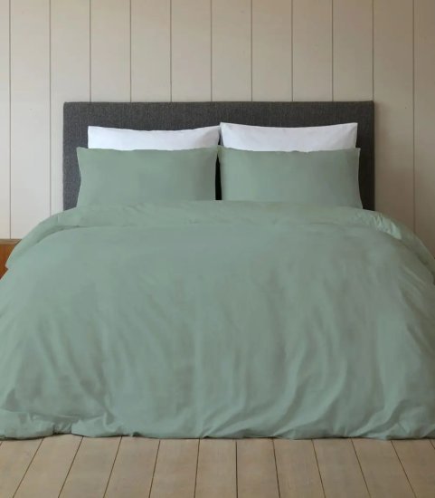 סדין 100% כותנה למיטה בגודל 180x200 ס''מ סדרת Mix And Match מבית Homestyle - ירוק בהיר