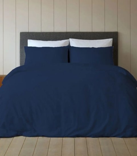 סדין 100% כותנה למיטה בגודל 200x200 ס''מ סדרת Mix And Match מבית Homestyle - כחול