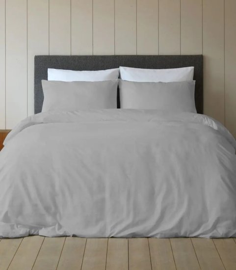 סדין 100% כותנה למיטה בגודל 90x200 ס''מ סדרת Mix And Match מבית Homestyle - אפור בהיר