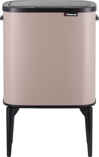 פח אשפה בנפח 33 ליטר דגם Calabria מבית Buona Casa + מארז 20 שקיות אשפה מתנה - צבע ורוד רוז