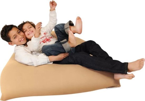 יוגיפוף פירמידה 85x110 ס''מ - צבע קפוצ'ינו