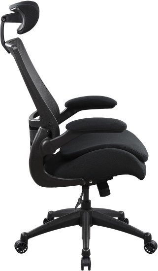כסא מנהלים ארגונומי ואורתופדי כולל מושב כפול דגם More מבית Fizzio - צבע שחור