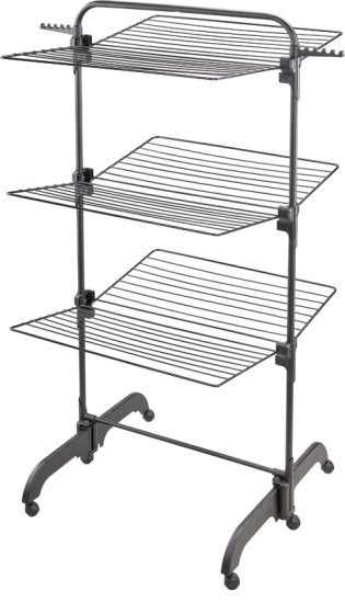 מתקן ייבוש כביסה מגדל Leifheit Comfort Tower 420 Black Diamond - צבע שחור