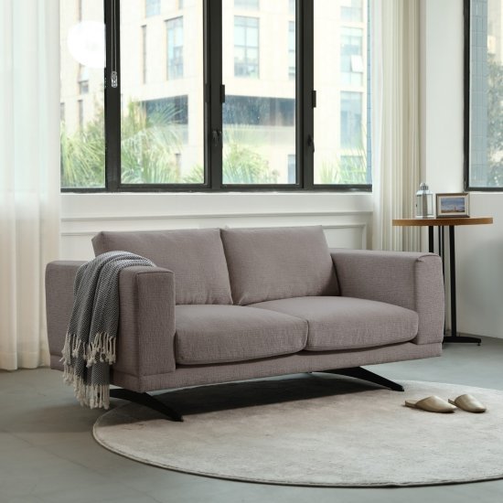 ספה דו מושבית דגם Cozy מבית Bradex - צבע אפור