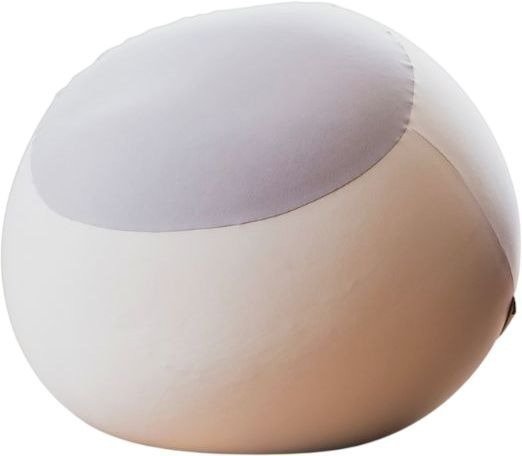 פופי עגול 60 ס''מ מבית מילגה - צבע אופוויט / אפור