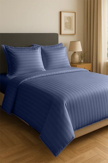 סט מצעים למיטה זוגית 160x200 ס''מ קולקציית בית מלון מבית Arige Gad - צבע כחול