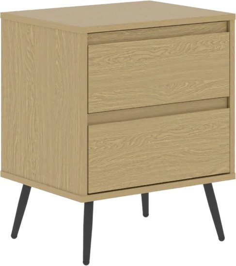 שידת לילה מעוצבת דגם 3071 מבית Step Up - צבע אלון