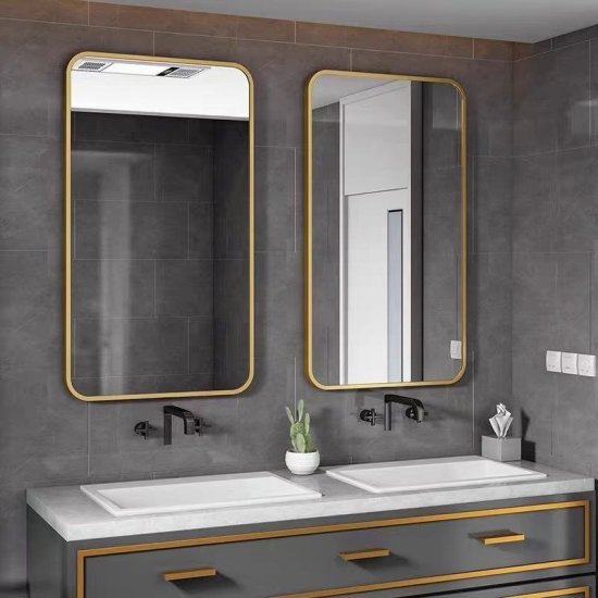 מראה מלבנית דגם גולדי מבית Viva Home - צבע זהב