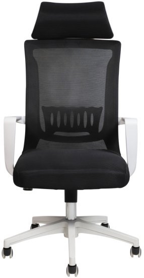 כיסא מחשב משרדי מתכוונן מבית Step Up - דגם 7019 - צבע שחור / לבן