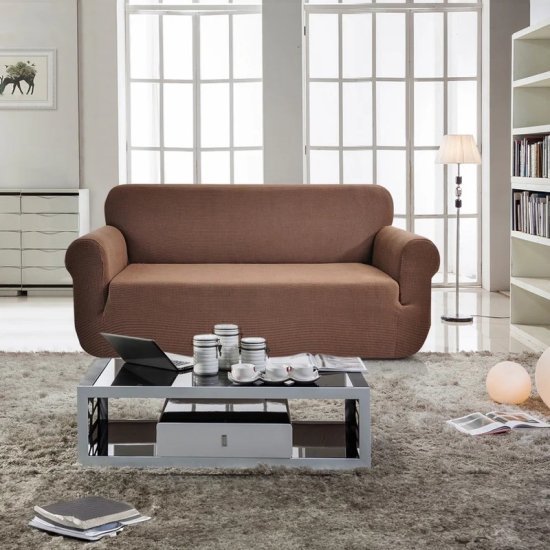 כיסוי לכורסא מושב אחד דגם ויטה מבית Arige Gad - צבע חום‏