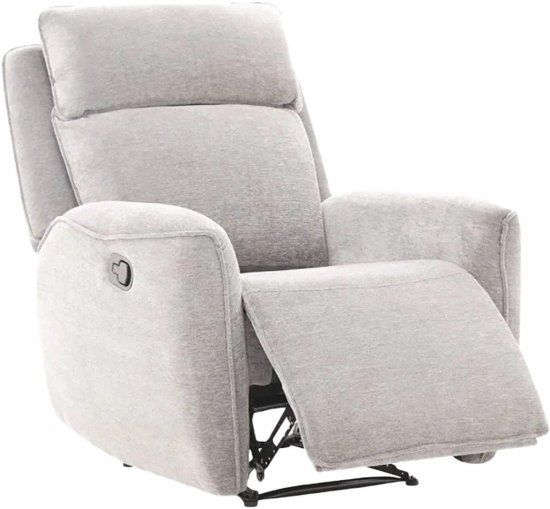 כורסת טלוויזיה מבד דגם RIMINI מבית Dr.Gav - צבע אפור בהיר