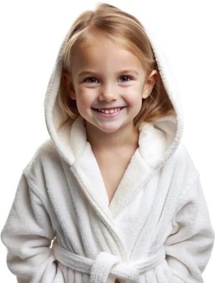 חלוקי רחצה לילדים 100% כותנה לגילאי 6-8 מידה S מבית Arige Gad - צבע אפור