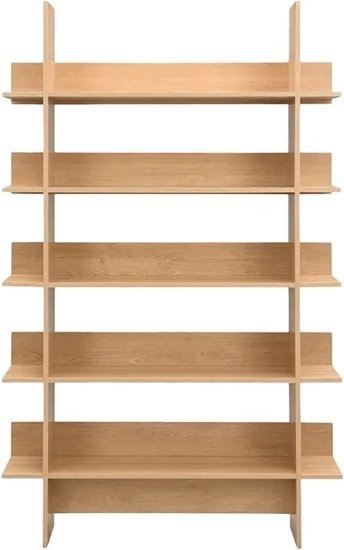 יחידת מדפים מעוצבת דגם BS201 מבית Step Up - צבע עץ